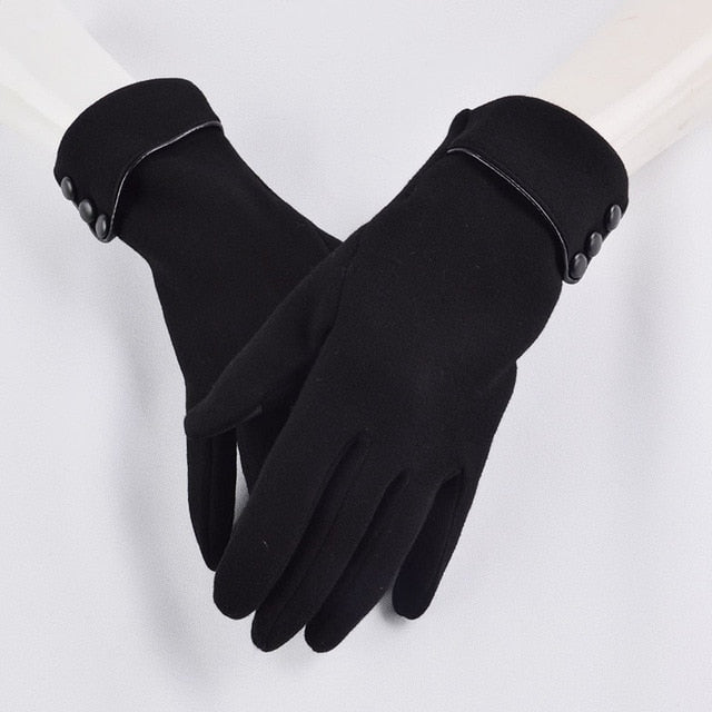 Riding warm gloves in black, insulated design for comfortable cold-weather riding