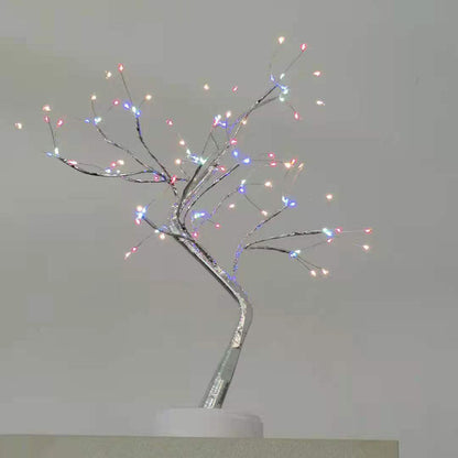 Colored starry sky LED copper wire rice tree lamp with multicolor lights