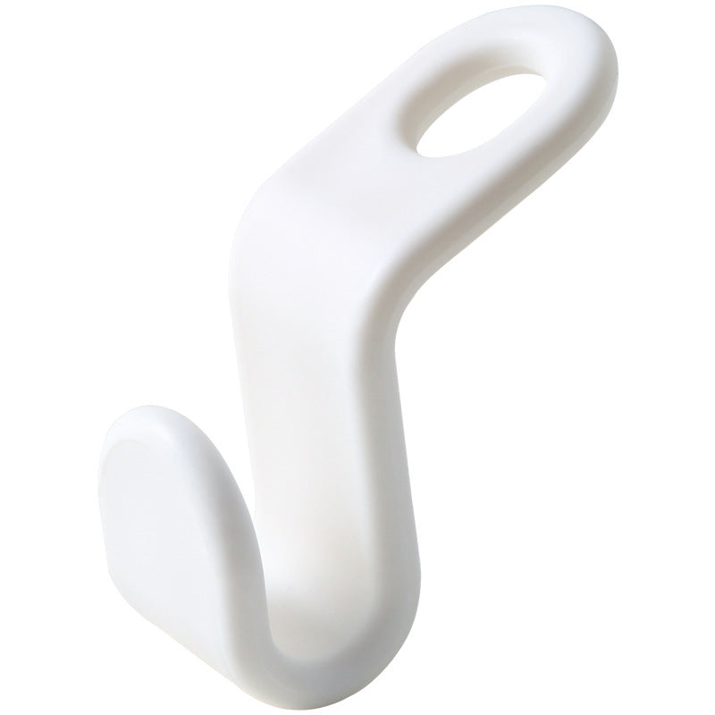 Plastic closet stack hanger rack with multi-function hanger hooks for space-saving wardrobe and bedroom storage