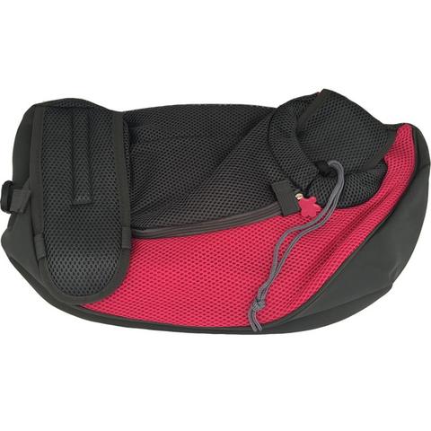 Shoulder pet bag outdoor carrier messenger bag backpack for small pets, featuring breathable mesh and adjustable straps