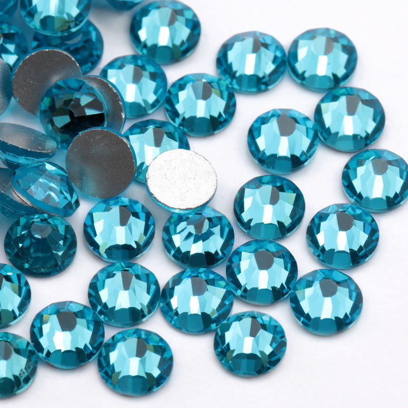 Glass flat nail drill for rhinestone removal and nail detailing