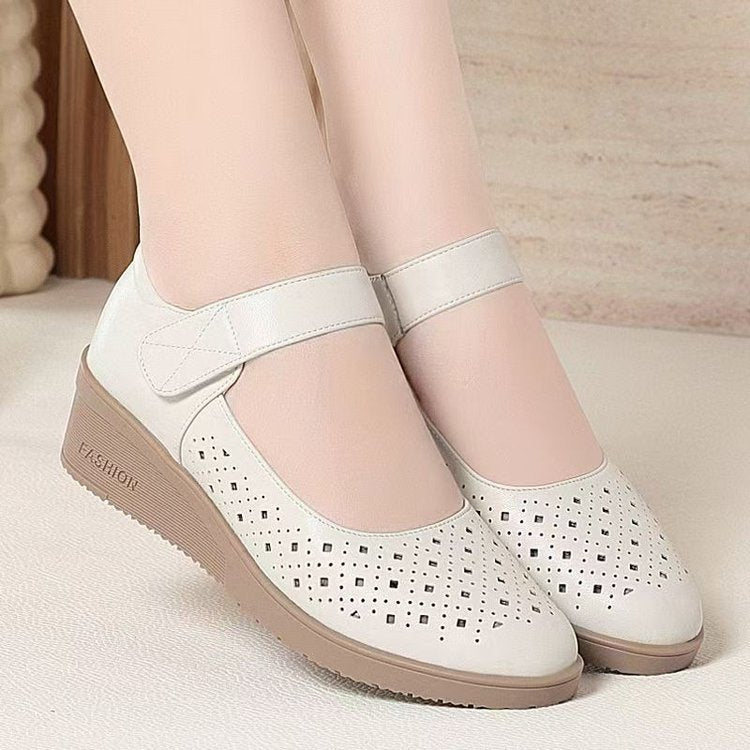 Women's wedge-heeled sandals with soft sole and cushioned upper, My Store brand