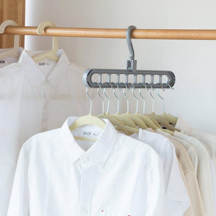 Plastic clothes hanger with storage hook from My Store