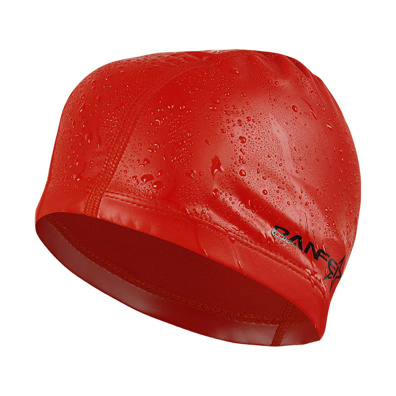 Waterproof swimming cap by My Store, shown in a simple close-up view