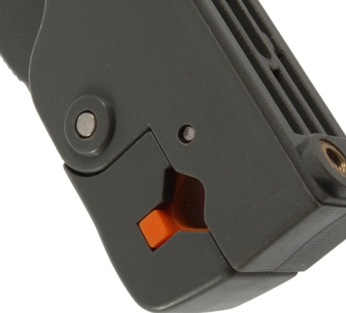 Rotary coaxial cable cutter and stripper tool for coax cables