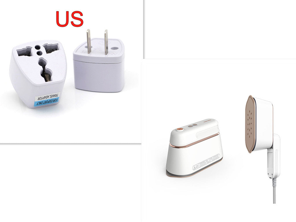 Small handheld steam iron by Sell My Stuff, ideal for home and travel, with a compact design for quick clothing pressing.