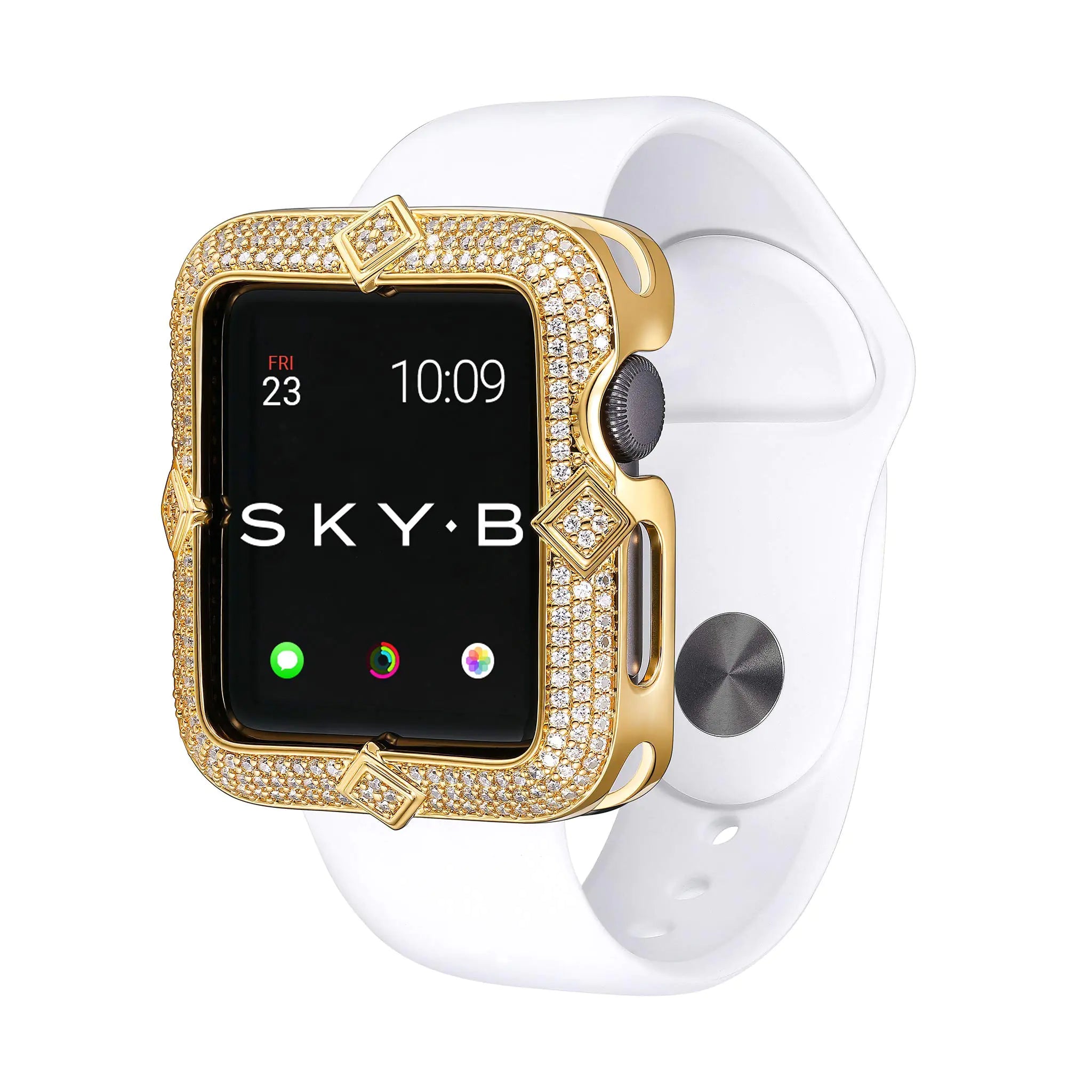 SKYB Paragon Protective Jewelry Case for Apple Watch Series 1 2 3 4 5 6 SE devices - Yellow Gold Color for 38mm Apple Watch