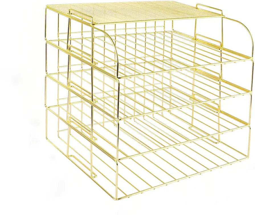Office Desktop File Organizer and Storage Basket