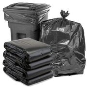 65 Gallon Trash Bags25 Pieces large Black Heavy Duty Trash Can LinersLarge Size Trash bags Garbage Bags for Indoor and Outdoor