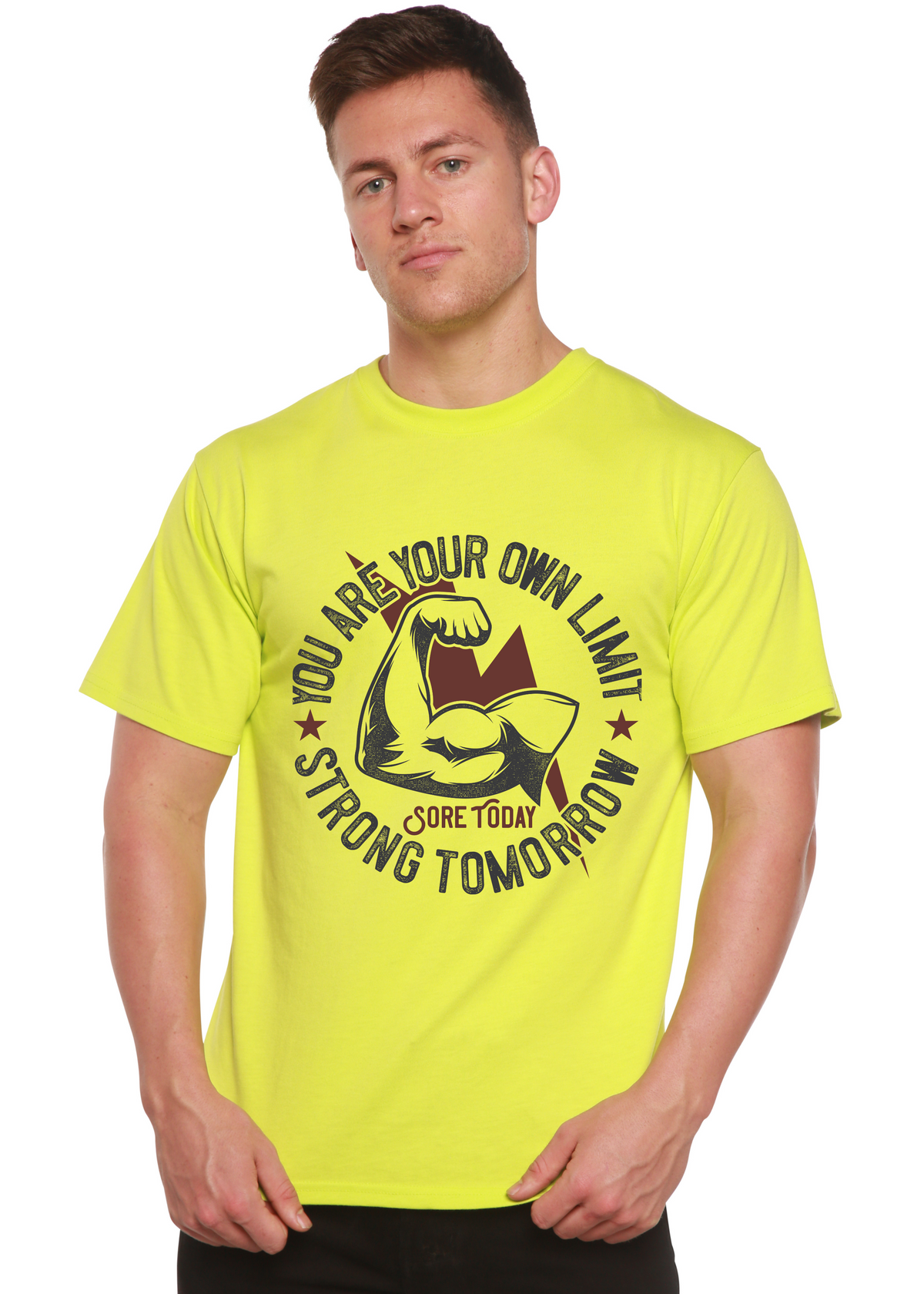 Spun Bamboo men's graphic T-shirt made of bamboo viscose and organic cotton with bold printed design.