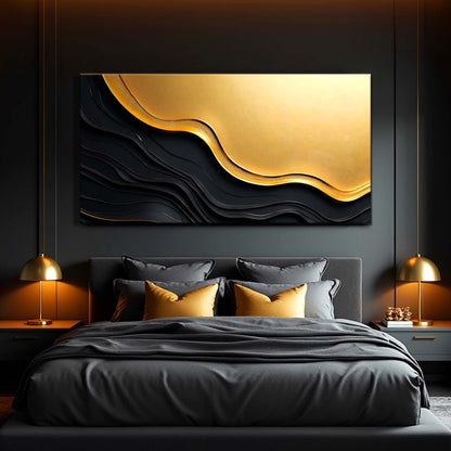 Black And Gold Minimalist Abstract V