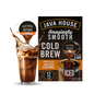 Java House Colombian Cold Brew Coffee Pods displayed in a row, showcasing the coffee pod packaging for the cold brew flavor.