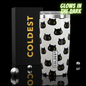 Coldest 20 oz Tumbler v2 hydration bottle with stainless steel body and black lid, designed for keeping drinks cold.