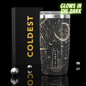 Coldest 20 oz Tumbler v2 hydration bottle with black lid and stainless steel body, designed for cold drinks and durability.