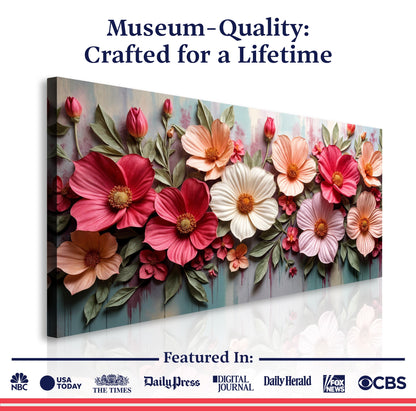 Colorful Floral Realistic Wall Art II