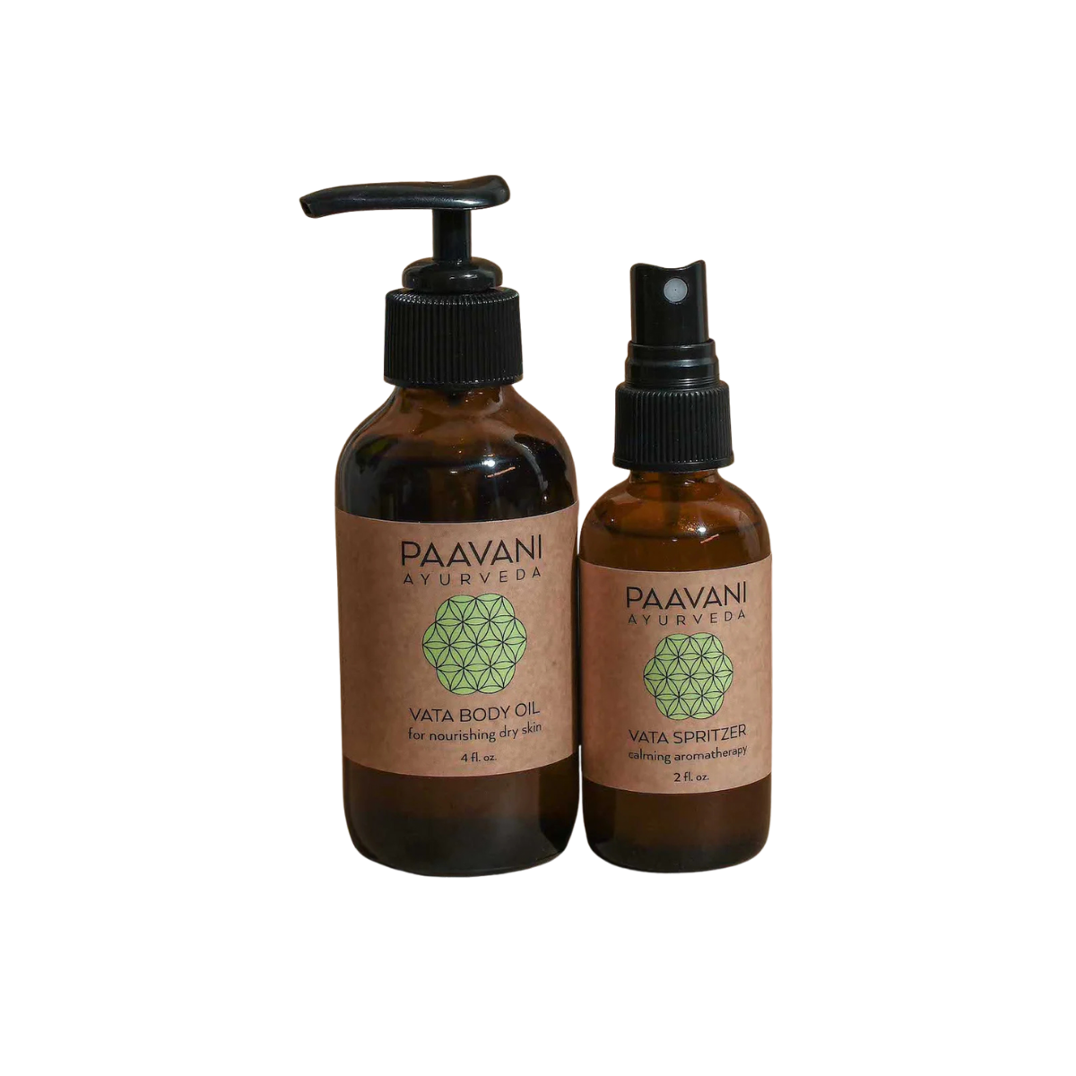 Simple image of the Balanced Being Stack by Paavani Ayurveda, featuring Ayurvedic products for Dosha balance and wellness.