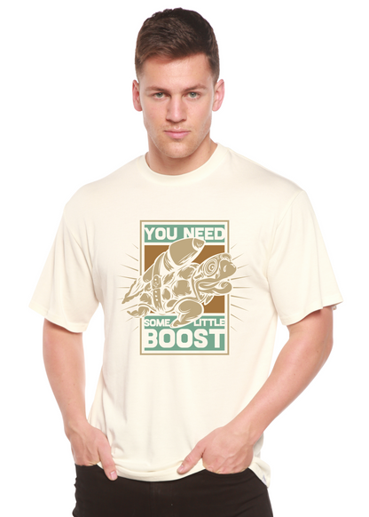 Spun Bamboo men's graphic T-shirt made from bamboo viscose and organic cotton, featuring a printed design on short sleeves.