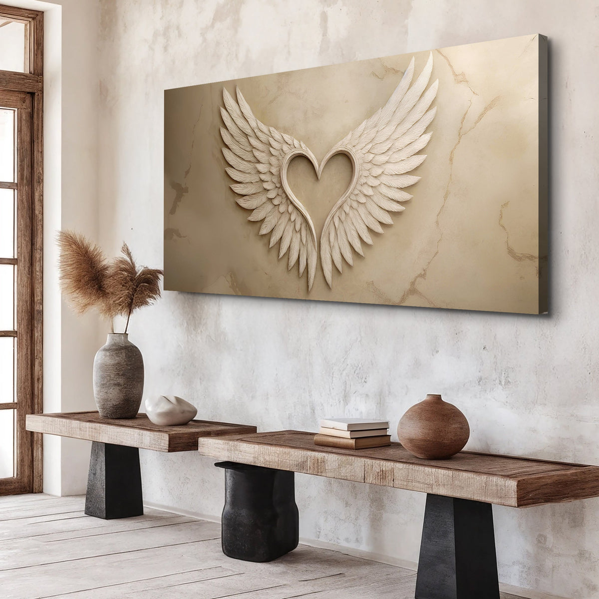 Wings Of Love Abstract Wall Art