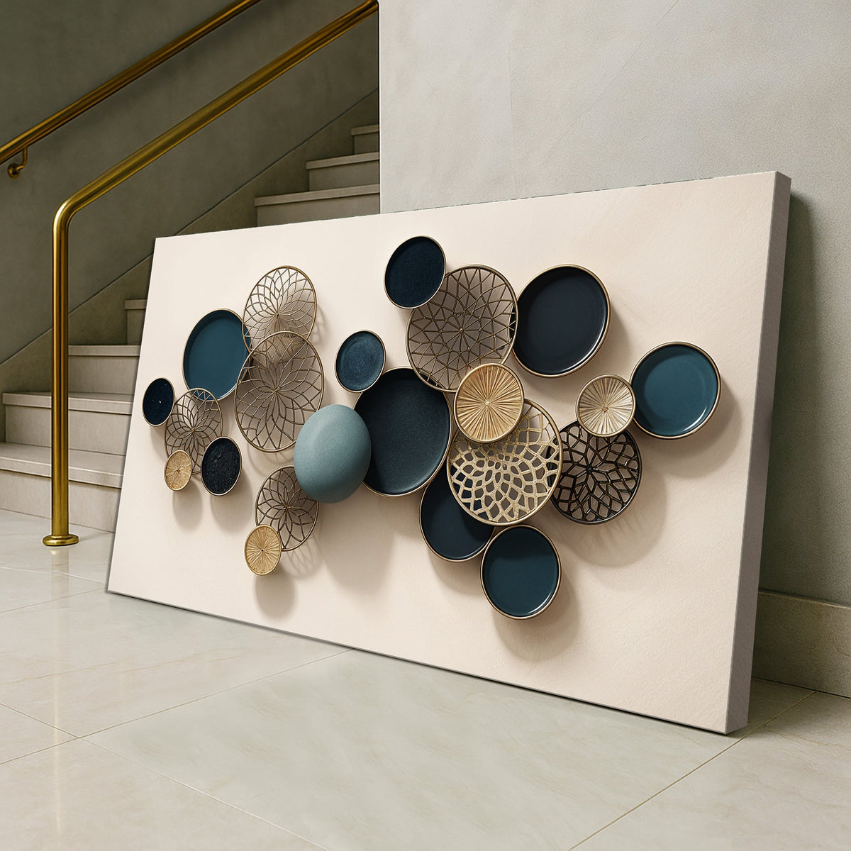 Lotus Leaf Abstract Wall Art