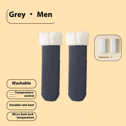 Winter warm electric socks for cold-proof feet, soft insulated design by My Store
