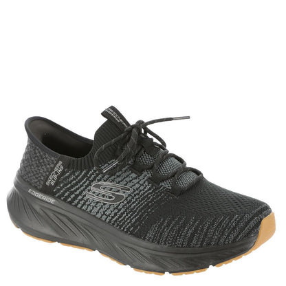 Black Skechers Men's Raygo Edgeride slip-on sneaker with easy slip design, size 16 XW, shown on a plain background.