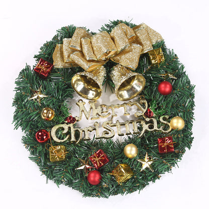 Christmas garland window decoration with festive greenery and ornaments, My Store holiday decor