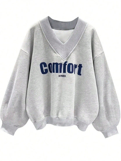 Gray My Store hoodie for spring and autumn, featuring a cozy pullover design with long sleeves