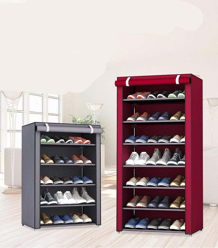Dustproof small mini dormitory shoe rack with space-saving design by My Store