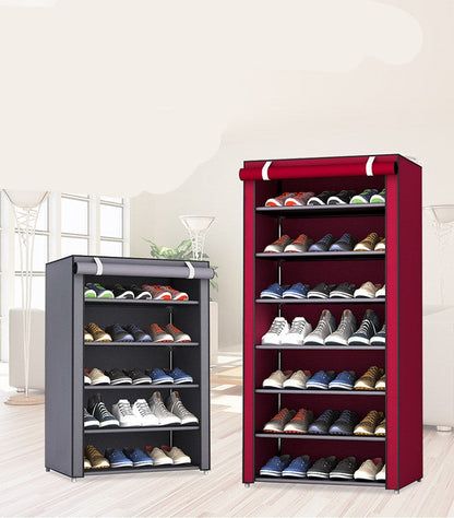 Dustproof small mini dormitory shoe rack with space-saving design by My Store
