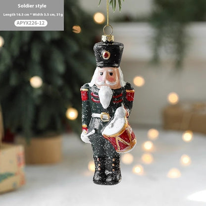 Painted plastic Christmas tree pendant decoration by My Store