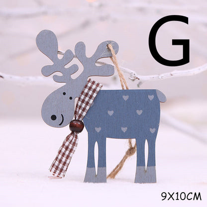 Christmas decorations wooden pendant featuring a festive hanging ornament design.