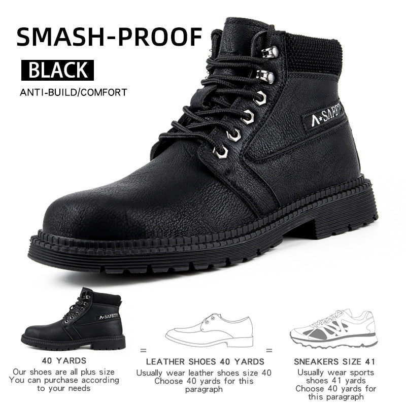 Breathable Safety Shoes with Anti-Smash and Puncture