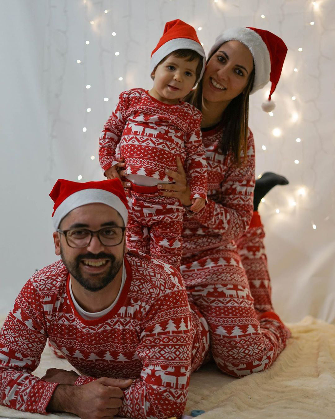 Christmas printed parent-child matching wear by My Store