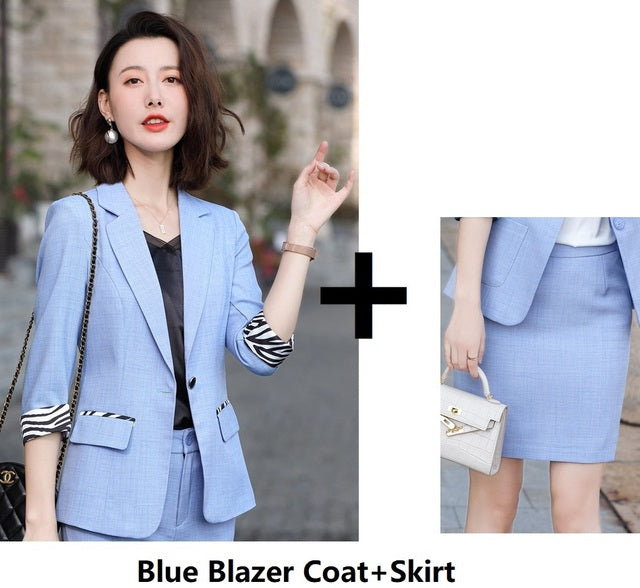 Half-Sleeve Business Suit for Spring and Summer Wear