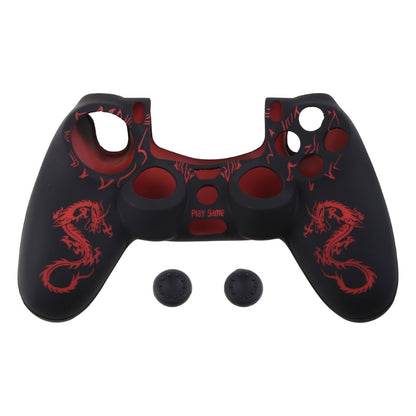 Laser camouflage dragon pattern silicone rubber protective sleeve encasing a device