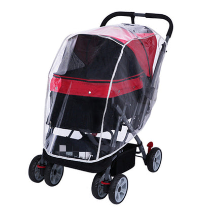 Cat dog trolley raincoat poncho, lightweight waterproof pet cover for stroller or carrier, My Store brand