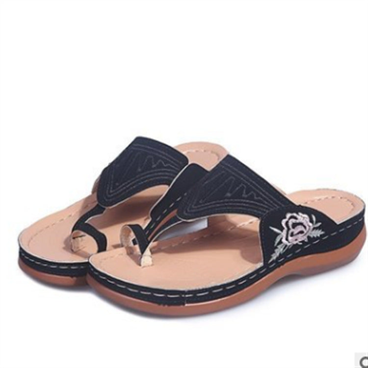 Embroidered Flower Sandals and Breathable Slippers