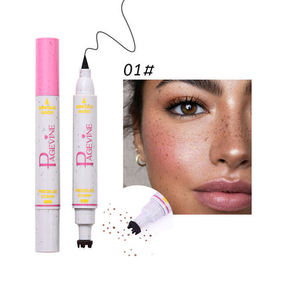 Women's double-headed fleck removal pen liquid eyeliner in black with dual precision tips