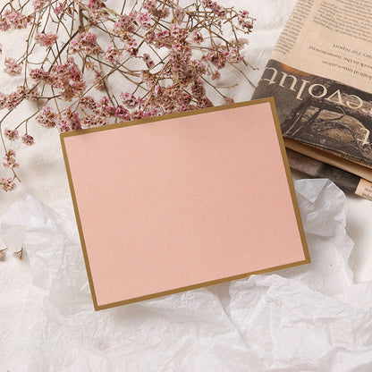 Quartet bronzing border business small card by My Store, featuring a decorative metallic bronze border