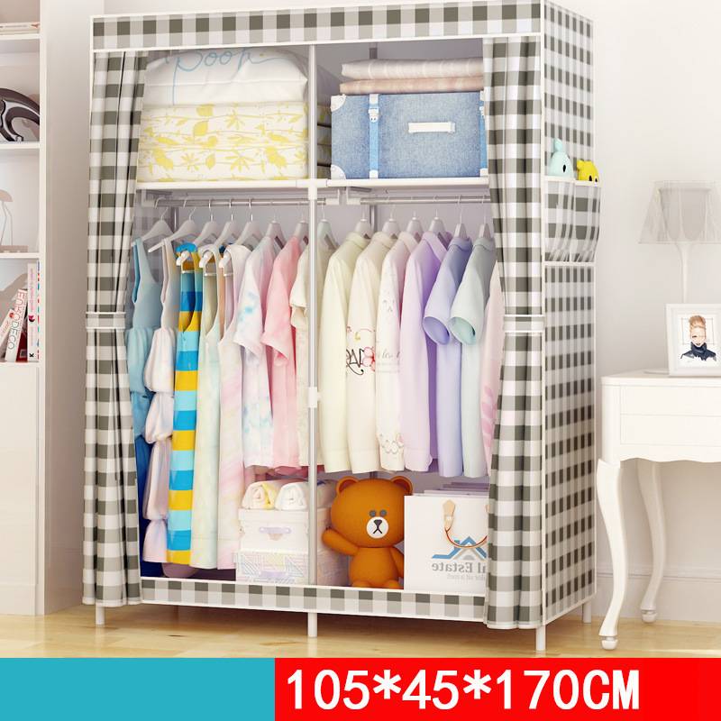 Single dormitory dust-closed wardrobe by My Store, compact storage cabinet with enclosed doors
