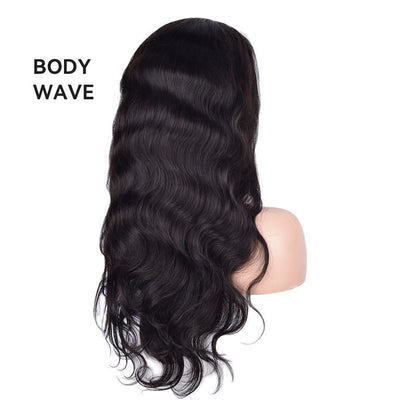 Human hair full-head wig by My Store, natural-looking wig cap and flowing hair strands