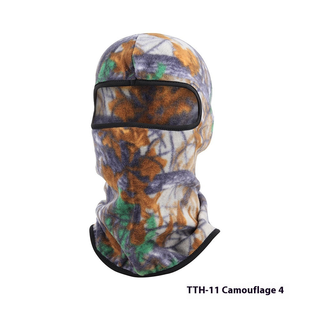 Fleece outdoor winter cycling polar fleece hat in a close-up view