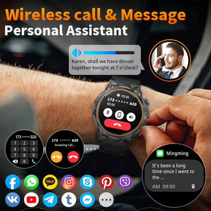 AK81 Cross-Border Smart Watch with 1.46-inch display, shown from the front