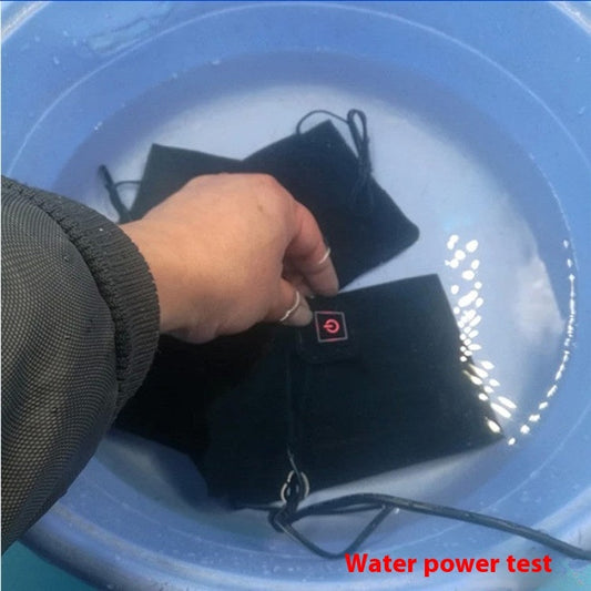 Electric heated vest clothing for men and women, winter outdoor wear with warming band and one-drag design