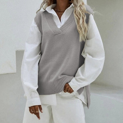 New Style Sleeveless Knitted Vest For Women