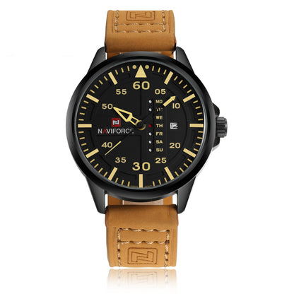 Casual business waterproof quartz watch with a sleek dial and durable wristband