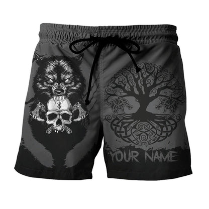 Men's versatile casual summer beach shorts in a relaxed fit with an elastic waistband and drawstring
