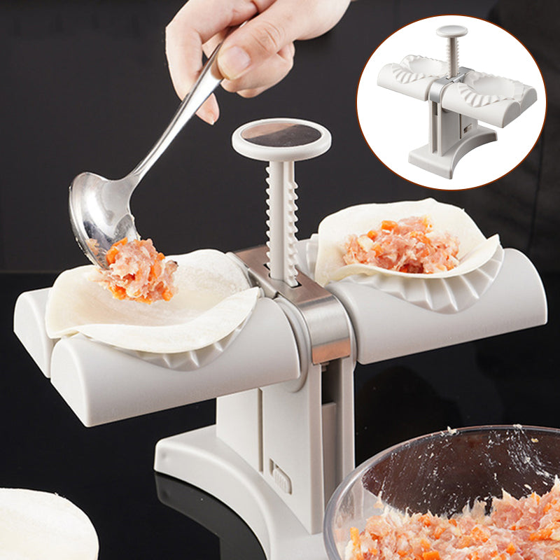 Double-head dumpling mould manual press for making dumplings and noodles in the kitchen