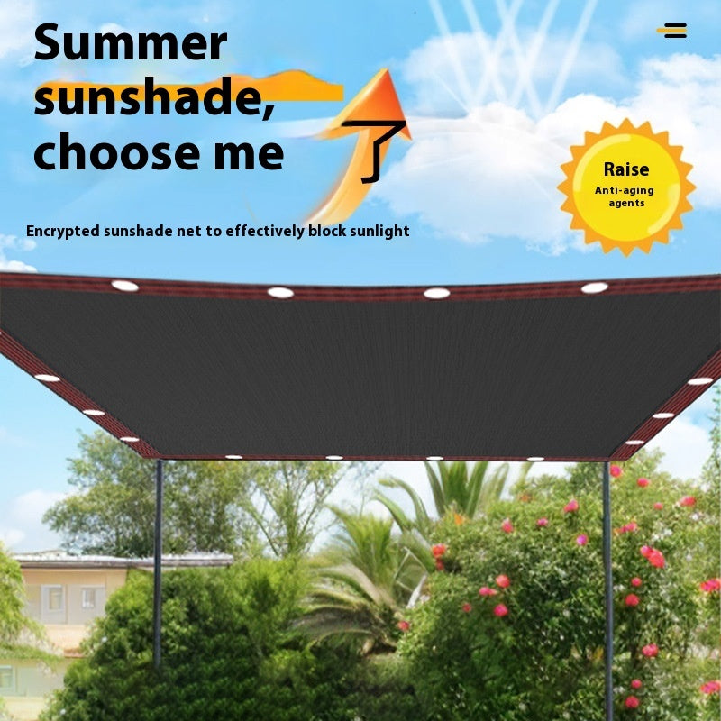 Black agricultural greenhouse sunshade net for vegetable insulation and courtyard shading