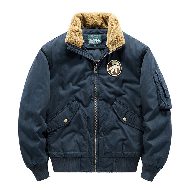 Men's Loose Fit Thick Cotton Pilot Jacket